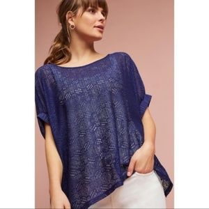 Anthropologie Akemi + Kin Bratton Lace Blouse M/L